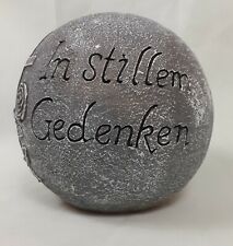 Grabschmuck 20cm Grabkugel Grab Schmuck Gedenken Polyresin wetterfest Grabdeko