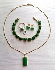 18K Gold GP Set:Kette Armband