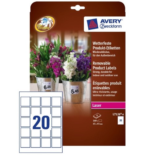 Avery 160x produkt etiketten - avery,