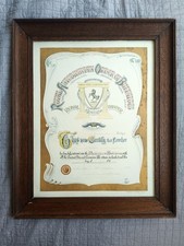 RAOB Urkunde 1920er Bild