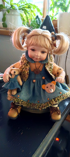 Porzellan designerpuppe - porzellan,