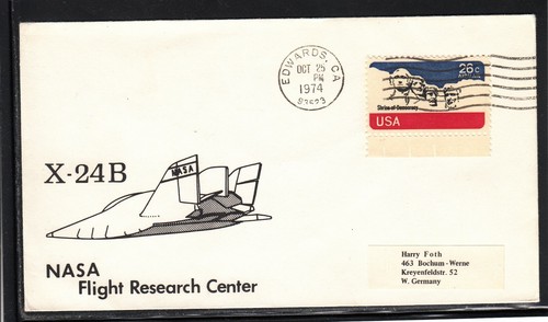 Space shuttle sta 24b cachet - shuttle, x-24b