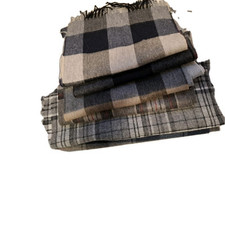 100 %  Kaschmir  Schal. Paket . Luxus. 6  Stück. Tartan . Neu .