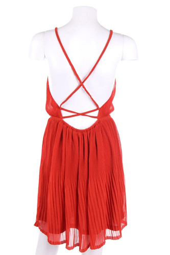 Kleid plissee tiefer - h&m,