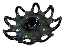 Dekoschale aus Glas in schwarz