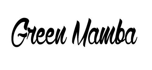 Aufkleber green mamba auto - aufkleber,