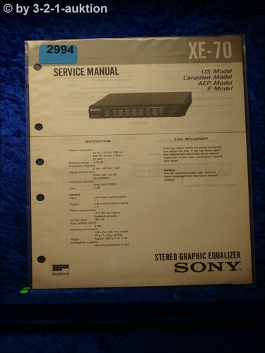 Sony service manual - manual, 70