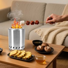 Feuerschale Rauchfreie Feuerstelle Edelstahl Feuertonne Feuerkorb Mini Tischkami