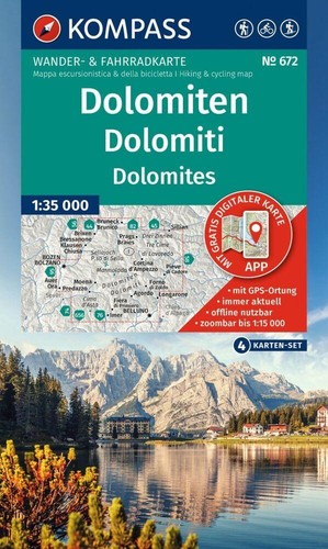 Kompass wanderkarten set 672 - /,