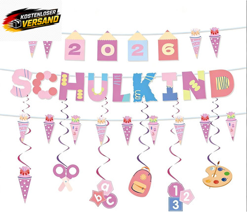 Schulkind girlande für - schulkind,