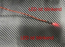 LED 3mm ROT BLINKEND glasklar 6-12 V Beleuchtung RC-Boot Flugzeug