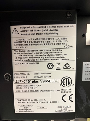 Mimaki ujf 7151 plus - plus, –