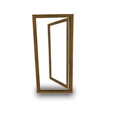 Kunststoff Balkontür abschließbar 2-Fach Verglasung innen weiß, außen Golden Oak