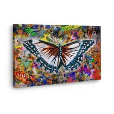 Schmetterling Pop Art Wandbild