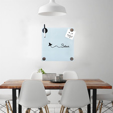 45x50CM Glasmagnettafel Weiß