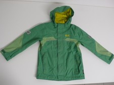Jack Wolfskin Regenjacke Größe 116, Grün, 3 in 1 System, TEXAPORE
