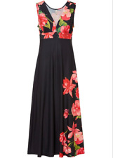 Damen Jersey Maxi Kleid