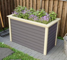 Karibu Hochbeet 1 terragrau 133 x 82 cm