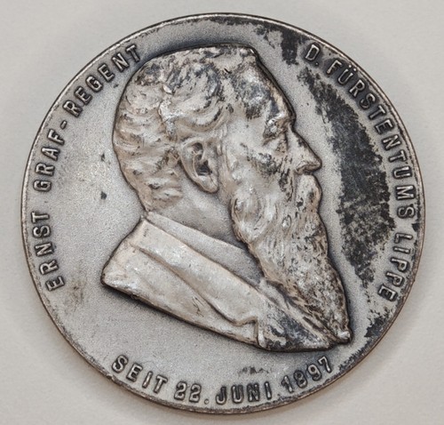 Lippe detmold silbermedaille - lippe-detmold,