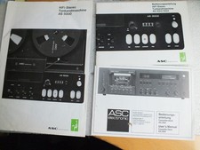 Prospekte-ASC HiFi Stereo- Tonband AS 5000 + 6000 + 5002/5004 + C -Deck  AS 2001