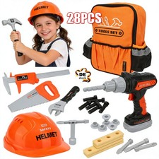 28Stk Werkzeugkoffer Kinder