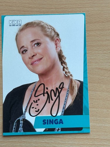 Singa kika autogrammkarte - kika,