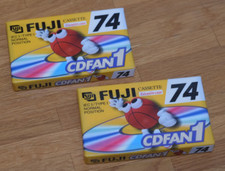 Tonband Kassette Fuji CDFan1 74, 2 Stk. Neu versiegelt OVP NOS