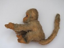 Vintage HERMANN  TEDDY ORIGINAL  alte Affe - Schimpanse Figur - 17cm