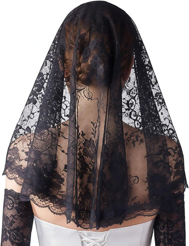 Mantilla schleier mit floraler - mantilla-schleier,