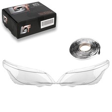 2x Headlight Glass Left Right