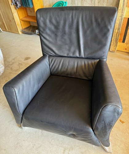 Rolf benz ledersessel schwarz - rolf,