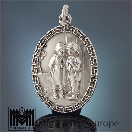 Jugendstil silber anhänger - jugendstil,