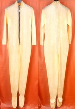 cf CATSUIT LATEX HEAVY RUBBER GUMMI GANZANZUG TRANSPARENT 48 50 XXL Taille 102cm