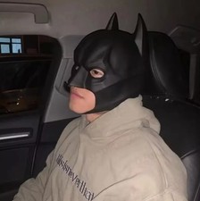 Superheld Bruce Wayne Masken Latex Vollkopf Batman Maske Cos Maske Requisiten DE