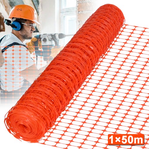 50m hdpe warnnetz - 50m, bauzaun