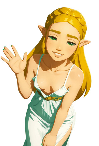 Princess zelda botw vinyl car - zelda,