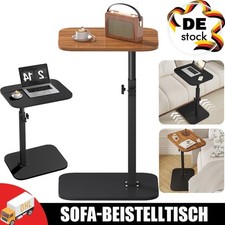 Beistelltisch Sofatisch Kaffeetisch Betttisch Laptoptisch HöHenverstellbar DHL