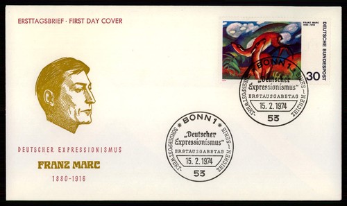 Brd bund fdc - bund, 1974