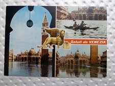 Saluti da Venezia - Venedig - Venezia - Italia 1986 - Löwe Gondel - AK gelaufen