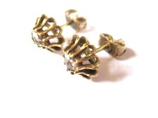 Antike Ohrringe Gold 585 mit