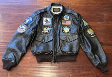 SCHOTT Brown Leather Mens