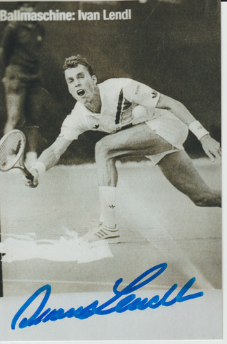 Ivan lendl orig sign foto - ivan,