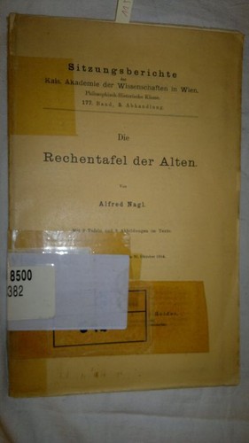 Die rechentafel der - der, alten
