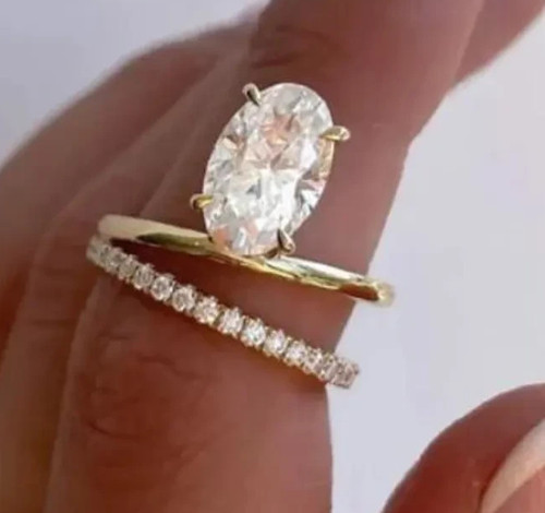 14k gelbgold karat ovaler - 2,5,
