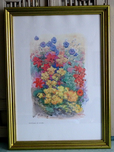 Original aquarell von - aquarell, j