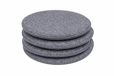 4x Filz Sitzkissen Rund 35 cm