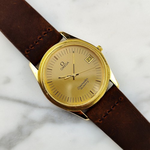 Omega seamaster quartz gold - quartz,