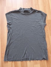 Stehkragenshirt in khaki von