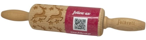 Folkroll teigrolle rentier - teigrolle,