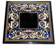 45.7cm x Schwarz Marmor Tisch